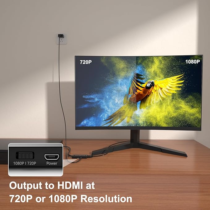 Arector RCA/S-Video to HDMI Converter, S Video+ AV to HDMI Converter with - Image 4