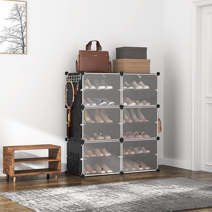ROJASOP 6-Tier 24-Pair Expandable Shoe Rack Organizer - Image 2