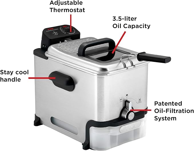 T-fal 3.5L Stainless Steel Deep Fryer - Image 6