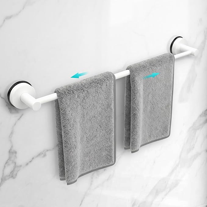 Adjustable Suction Cup Towel Bar by WingWider