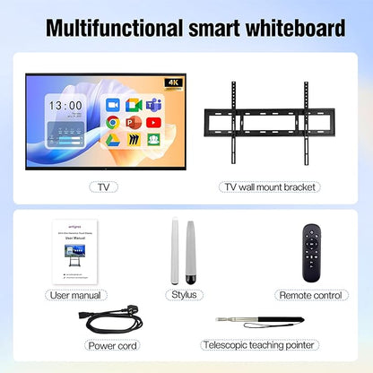 75" 4K UHD Interactive Smart WhiteBoard, Touchscreen Digital Whiteboard - Image 7