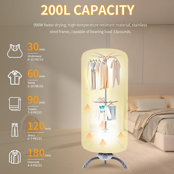 Portable Clothes Dryer for Apartment, RV and Travel, Secadora de ropa portatil - Image 3