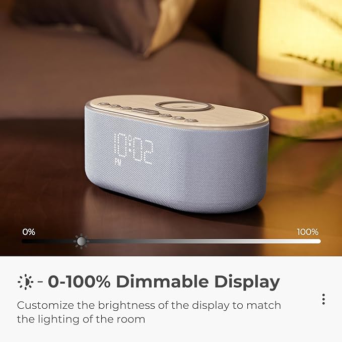 uscce Alarm Clock Bluetooth FM Radio: 10W Stereo Sound Speaker - Image 6