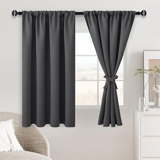 JIUZHEN Blackout Curtains for Bedroom– Thermal Insulated, Noise Reducing Room by JIUZHEN