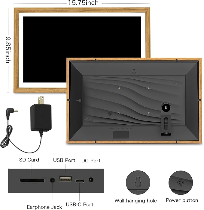 Digital Picture Frame, Frameo 15.6 Inch Large Digital Photo Frame WiFi - Image 8