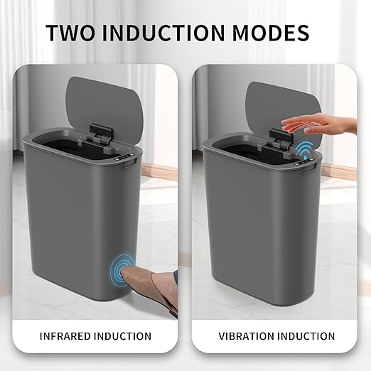 Cesun 5 Gallon Automatic Bathroom Trash Can, Touchless Motion Sensor Garbage Can - Image 8