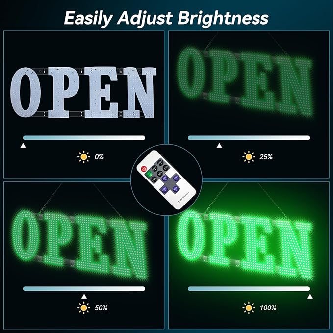 40" x 14" Large LED Open Signs - Image 4