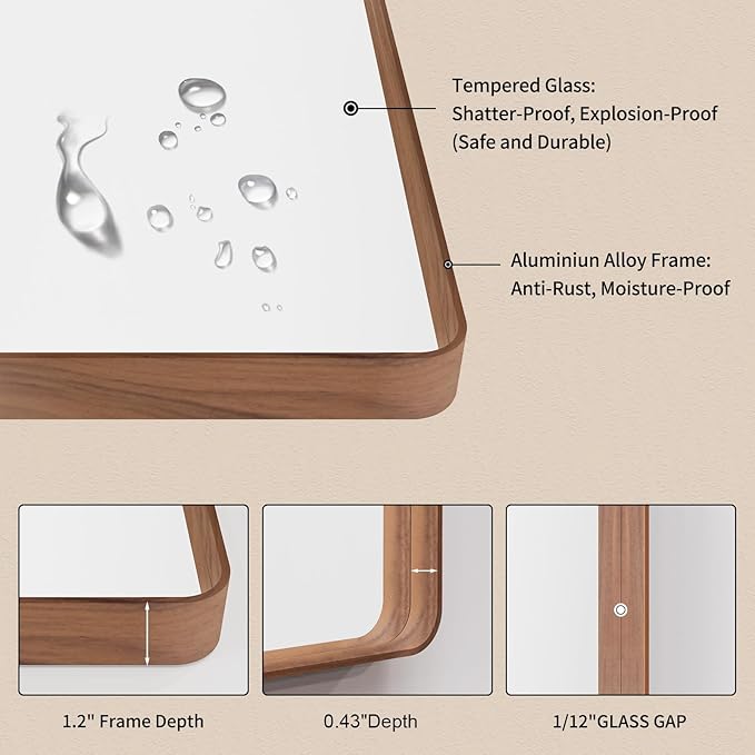 LOAAO 60X36 Inch Bathroom Mirror - Image 5