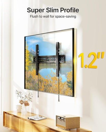 monTEK Ultra Slim Tilting TV Wall Mount Bracket - Image 7