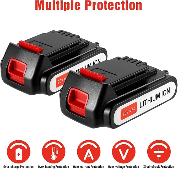 2Pack 4.0Ah 20V MAX LBXR20 Compatible - Image 4