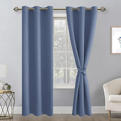 Hiasan Blackout Curtains for Bedroom, 42 x 84 Inches Long - Image 2