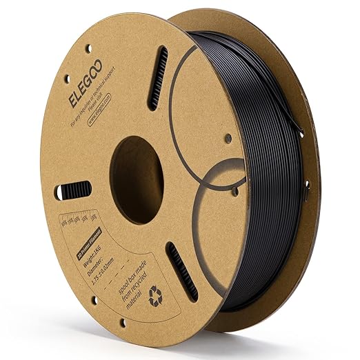 ELEGOO PLA Filament 1.75mm Black 1KG, 3D Printer Filament Dimensional Accuracy by ELEGOO