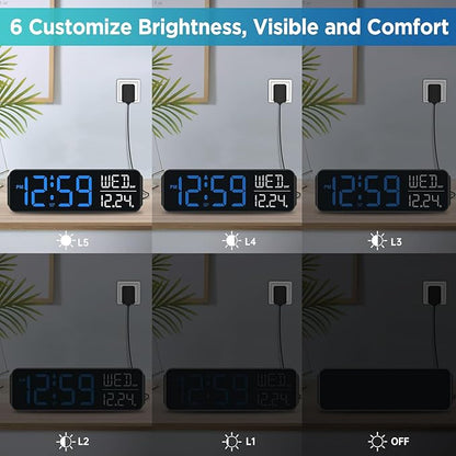 Peakeep Large Display Digital Alarm Clock - Image 3