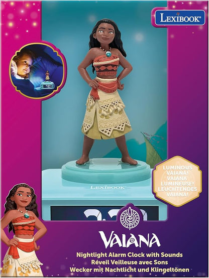 LEXiBOOK, Moana Nightlight Alarm Clock, Sounds and Melodies, Backlit LCD Screen - Image 5
