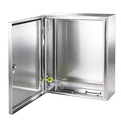 Electrical Enclosure 16x16x8, 304 Stainless Steel Enclosure IP66 Waterproof and by YcXingnon