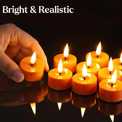 Eywamage Orange LED Tealights - Image 3