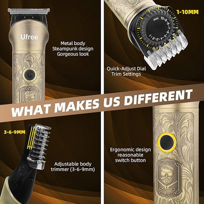 Ufree Beard Trimmer for Men, Electric Razor Shaver, Cordless Hair Clipper - Image 5