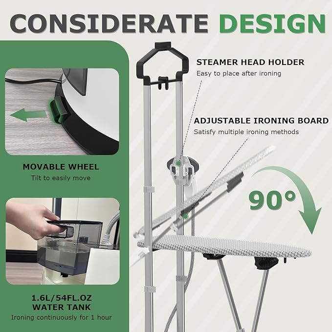 Standing Garment Steamer 1500w Professional Steamer - Image 6