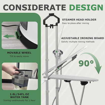 Standing Garment Steamer 1500w Professional Steamer - Image 6