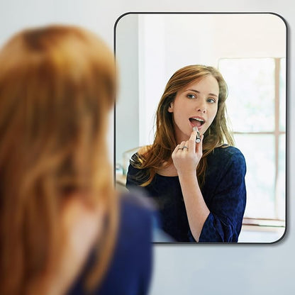 Black Bathroom Mirror, Decorative Rectangular Vanity Mirror - Image 4