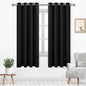 DWCN Black Blackout Curtains for Bedroom, Room Darkening Thermal Insulated by DWCN
