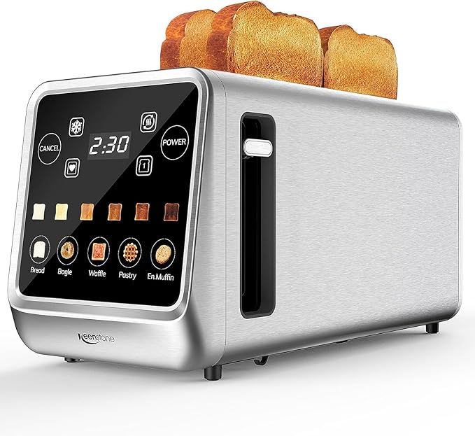 Keenstone Toaster 4 Slice, Digital Smart Toaster by Keenstone