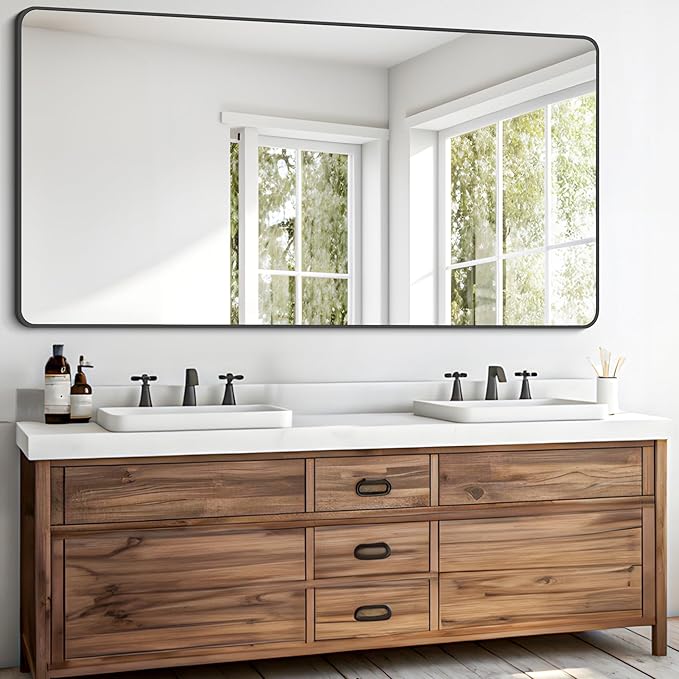 FORBATH Bathroom Mirror 30" X 60"，Large Rectangular Wall Mirror - Image 3