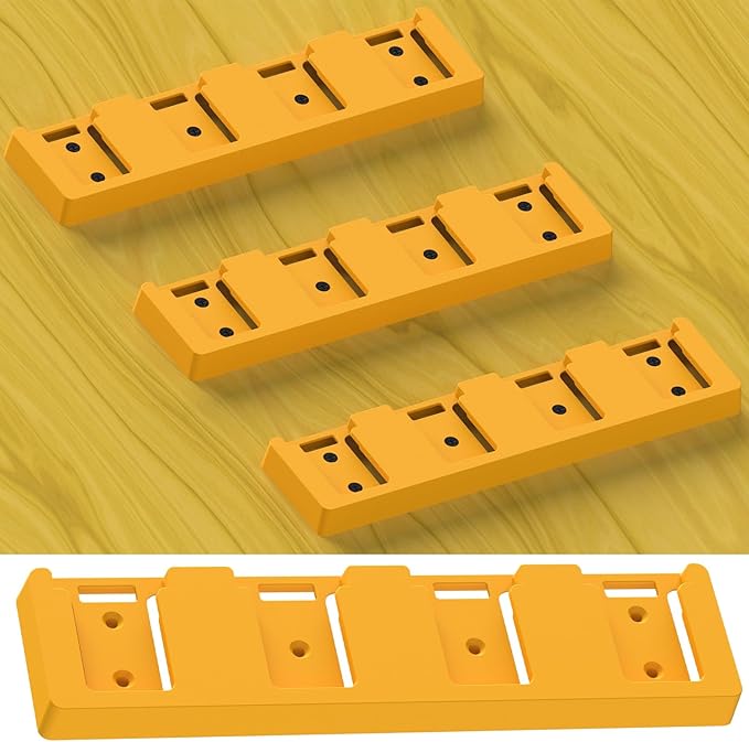 Battery Rack Compatible with DeWalt 20V Battery Holder, Mount 4 Slot Bulk - Image 3