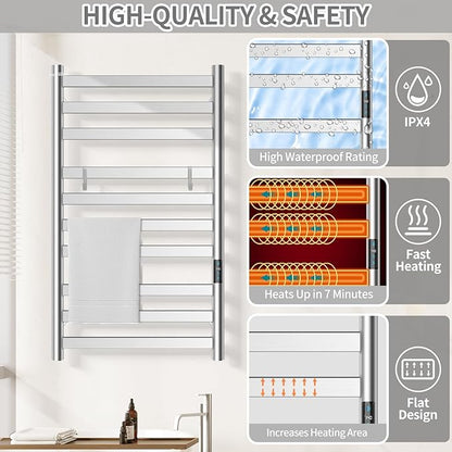 Heated Towel Rack for Bathroom, Towel Warmer - Image 4