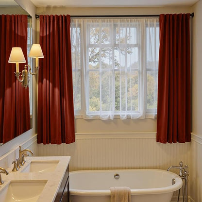 Lazzzy Velvet Blackout Curtains Thermal Insulated Room Window Drapes Super Soft - Image 8