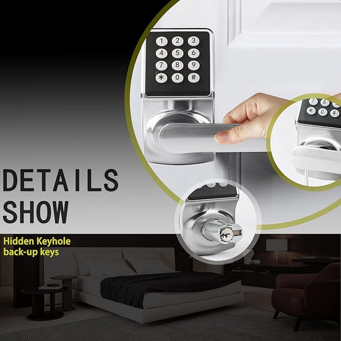 BAOLONG Keyless Entry Door Lock, Electronic Keypad Lock - Image 4