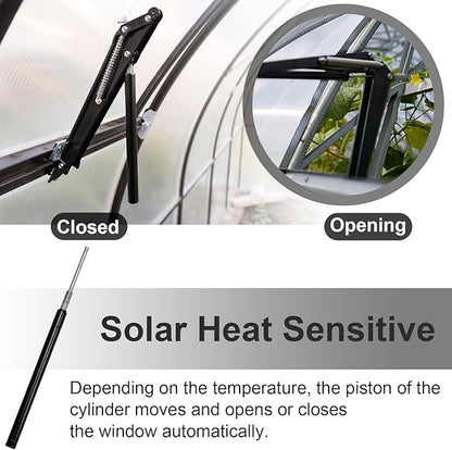 Amylove 2 Pcs Dual Spring Automatic Roof Vent Opener Greenhouse Accessories - Image 5