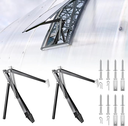 Amylove 2 Pcs Dual Spring Automatic Roof Vent Opener Greenhouse Accessories by Amylove