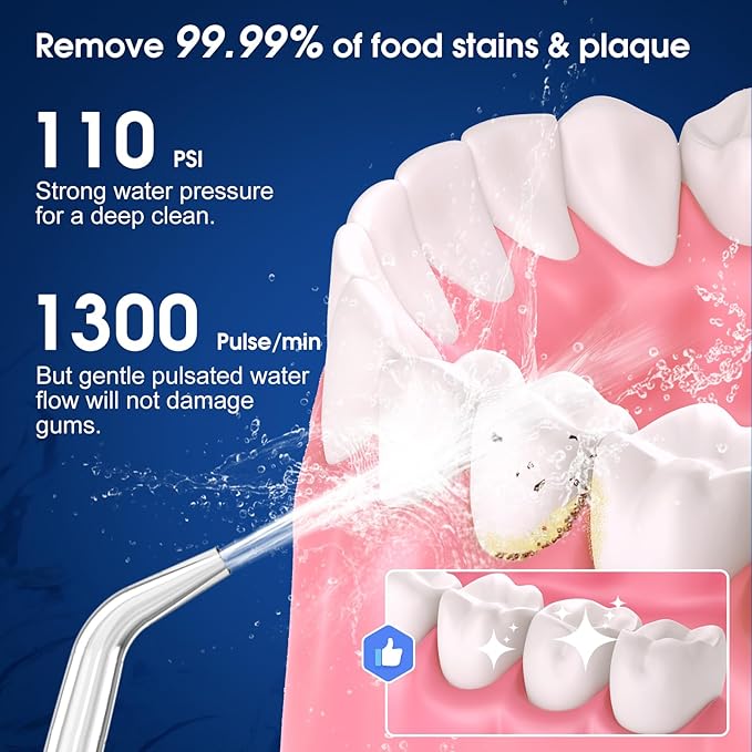 H2ofloss Water Dental Flosser Portable Dental Oral Irrigator - Image 2