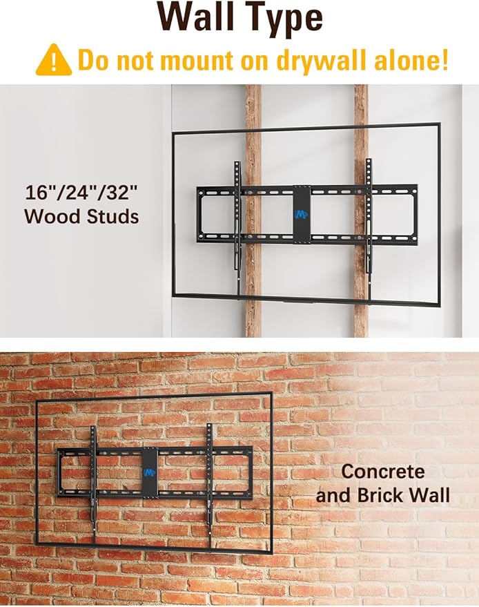 Mounting Dream Fixed TV Wall Mount, Low Profile Wall Mount Bracket - Image 6
