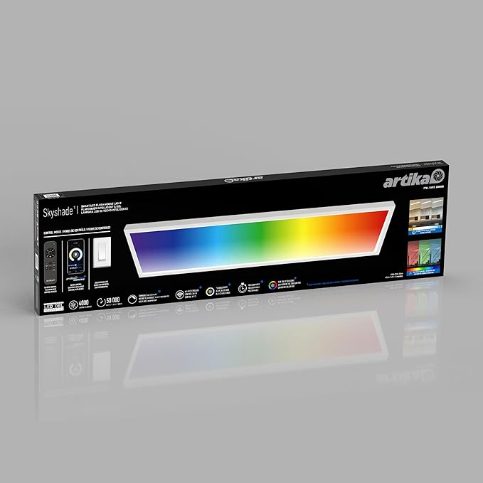 artika Skyshade 30″ LED Flat Panel Ceiling Light – 4, 000 Lumens, RGB + Tunable - Image 6