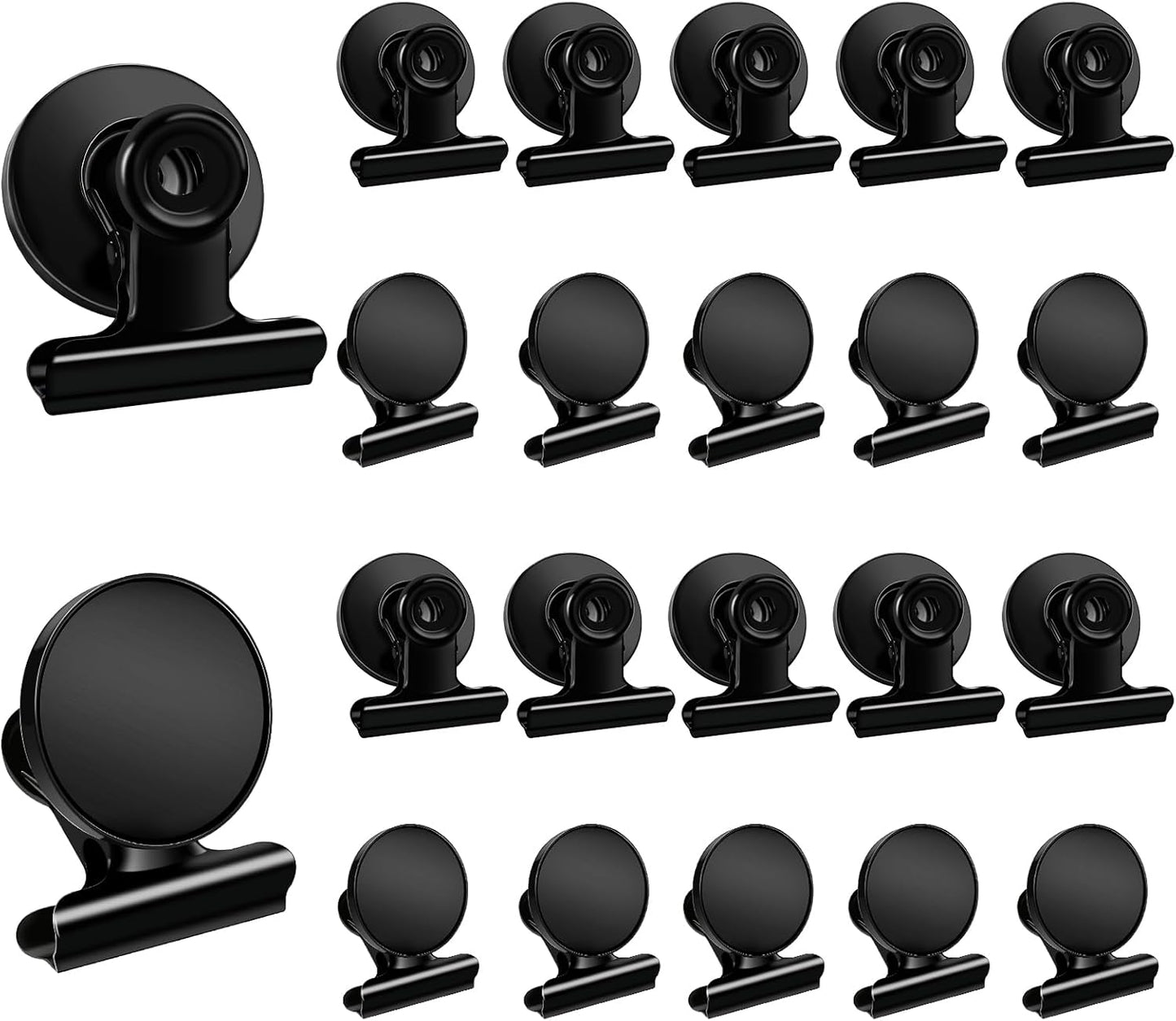 DIYMAG Magnetic Clips,20pack Fridge Refrigerator Magnets for Photos Holders | Heavy Duty Decorative Clip magnets,for Photo Frames,Cruise,Home,Office,Pictures,Whiteboard and Classroom Decoration Gifts
