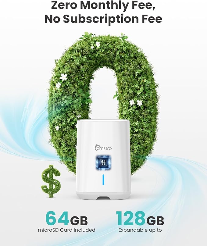 4K Security Cameras Wireless Outdoor No Subscription, 360° PTZ Home Security - Image 2