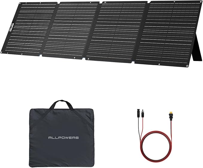 ALLPOWERS SOLAX SE200 200W Portable Folding Solar Panel, High-Efficiency by ALLPOWERS