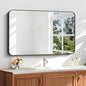 24" x 40"Bathroom Mirror, Matte Black Wall Mirror by DESBING