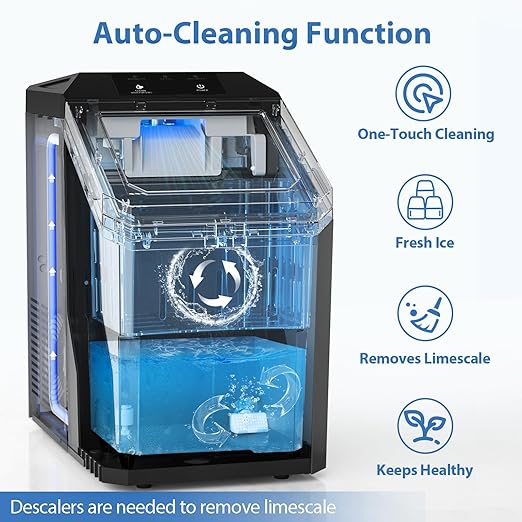 Aeitto Nugget Ice Maker Countertop, Rapid Ice Release in 5 Mins, Large Capacity - Image 7