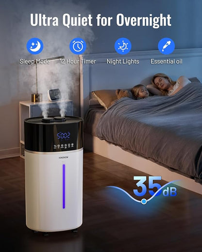 Yokekon Cool and Warm Mist Humidifier Large Room, 4.76Gal/18L Humidifiers - Image 8