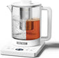 Electric Tea Kettle with Infuser, 1.5L Glass Water Boiler with Temperature by Aesthetern