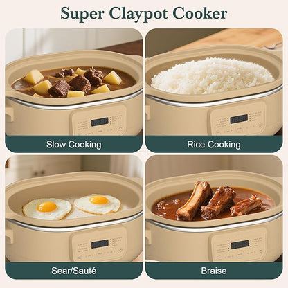 MAGNIFIQUE 4 Quart Programmable Casserole Slow Cooker, 8-in-1 Multi Cooker - Image 4