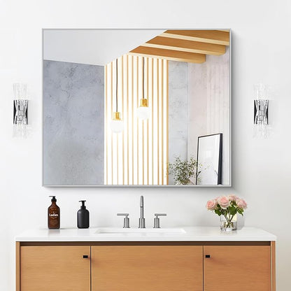 30" x 30"Bathroom Mirror, Decorative Rectangular Vanity Mirror - Image 2