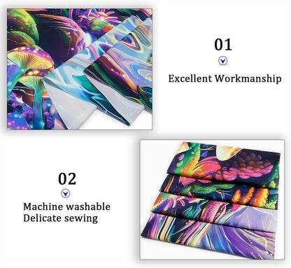 Lahasbja Blacklight Galaxy Planet Tapestry UV Reactive Mushroom Wall Hanging Fantasy Starry Stars Mountain Landscape Blacklight Poster Rainbow River Scenery Background for Bedroom