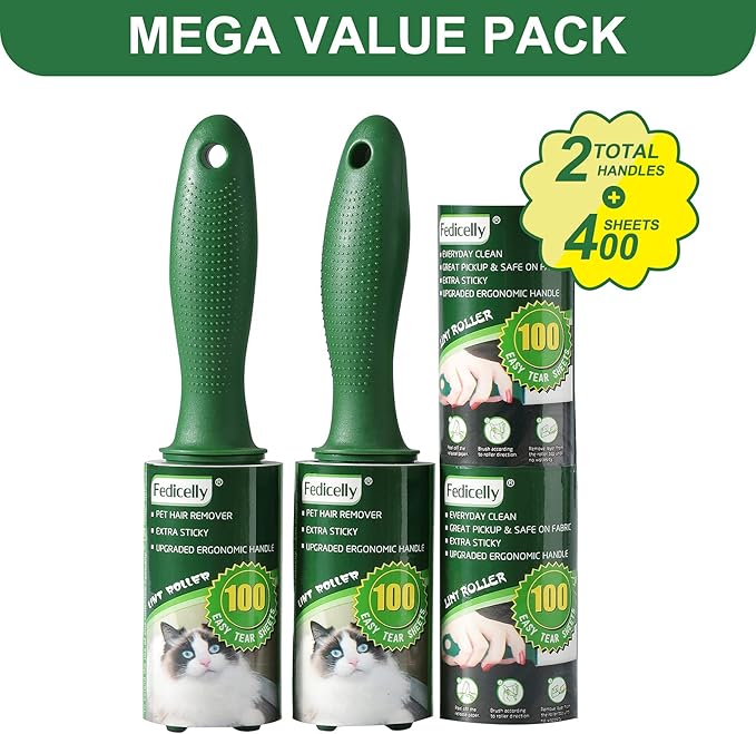 Fedicelly Extra Sticky Lint Rollers Pet Hair Remover - Image 2