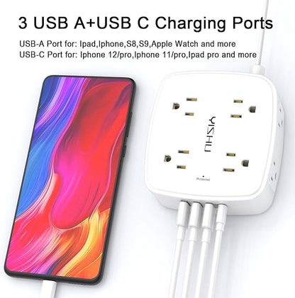 6 Ft Surge Protector Power Strip - Image 3