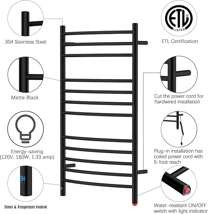 HEATGENE Electric Towel Warmer - Image 3