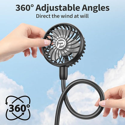 COMLIFE Portable Neck Fan, 2600mAh Battery Operated Ultra Quiet Hands Free USB - Image 4